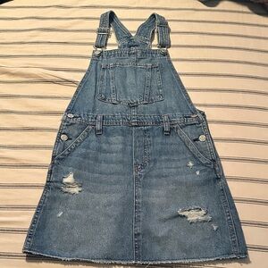GAP Blue Denim Kids Overall Dress
